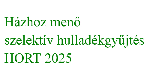 Hort hulladéknaptár 2025