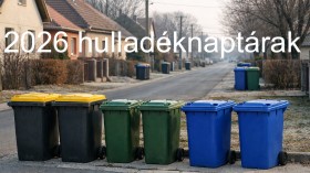 Újabb települések 2026 hulladéknaptárai váltak elérhetővé online