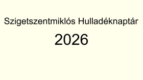 Szigetszentmiklós Hulladéknaptár 2026
