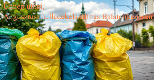 Ünnep utáni, Augusztusi hulladékelszállítás Balatonkenesén