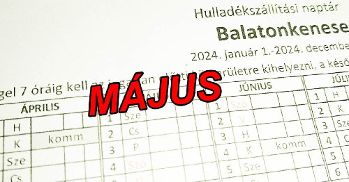 Zöld hulladék elszállítás Májusban Balatonkeneséről